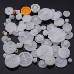 75 Pieces Gear Pack - Plastic Motor Gear Package Robotics Bangladesh