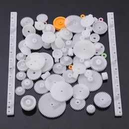 75 Pieces Gear Pack - Plastic Motor Gear Package Robotics Bangladesh
