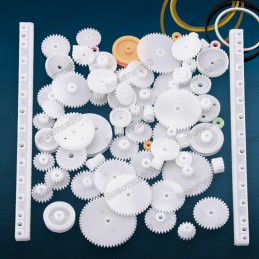 75 Pieces Gear Pack - Plastic Motor Gear Package Robotics Bangladesh