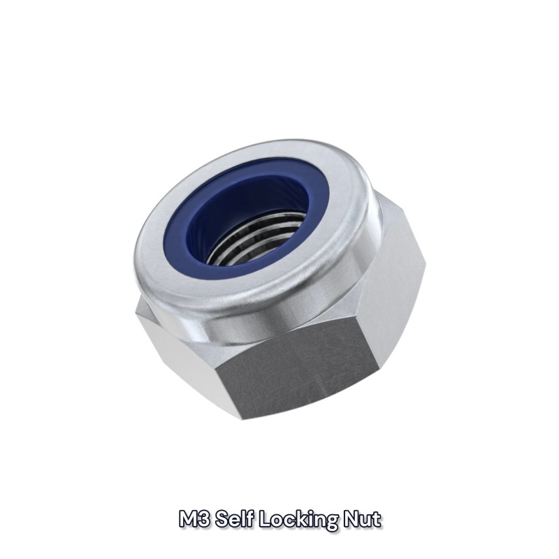 M3 Hex Nylon Self Locking Nut Robotics Bangladesh
