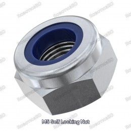 M5 Hex Nylon Self Locking Nut Robotics Bangladesh
