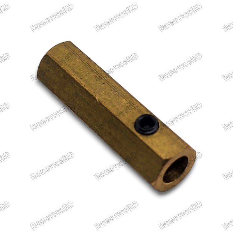 3mm Copper Shaft Coupler Robotics Bangladesh 3mm Copper Shaft Coupler Robotics Bangladesh