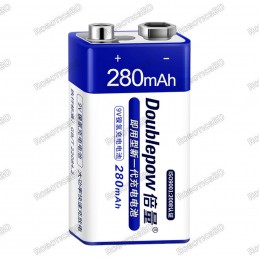 DoublePow 9V 280mAh Rechargeable Battery Robotics Bangladesh