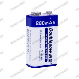 DoublePow 9V 280mAh Rechargeable Battery Robotics Bangladesh