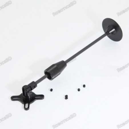 Black GPS Folding Antenna Mount Holder Metal Carbon