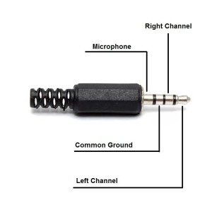 Audio Jack 3.5mm 4 Poles Stereo Male Plug Solderable Connector Robotics Bangladesh