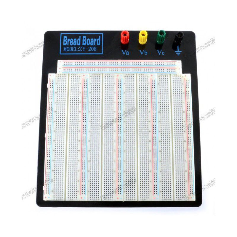 Solderless Breadboard - 3220 Tie Point (ZY-208) Robotics Bangladesh Solderless Breadboard - 3220 Tie Point (ZY-208) Robotics Bangladesh