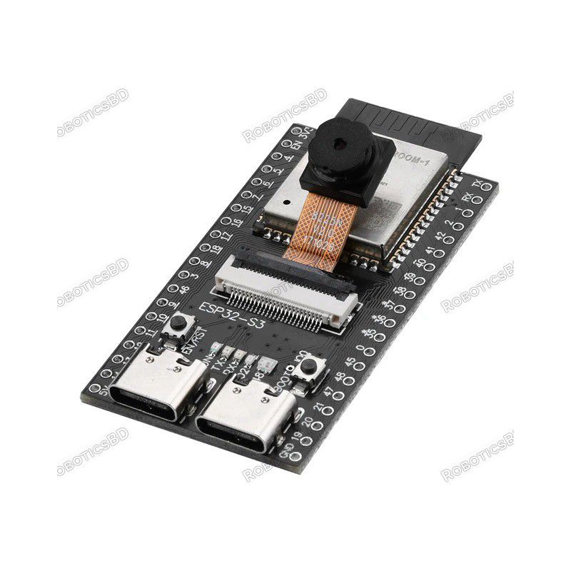 ESP32-S3 CAM Development Board WiFi Bluetooth Module N16R8 OV5640 Camera Robotics Bangladesh ESP32-S3 CAM Development Board WiFi Bluetooth Module N16R8 OV5640 Camera Robotics Bangladesh