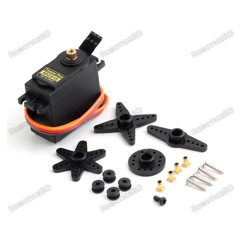 MG945 Digital High Speed Servo Motor 360 Degree Continuous Rotation Robotics Bangladesh MG945 Digital High Speed Servo Motor 360 Degree Continuous Rotation Robotics Bangladesh