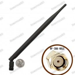 2.4GHz Duck Antenna RP-SMA - 7.75 inch Male Robotics Bangladesh