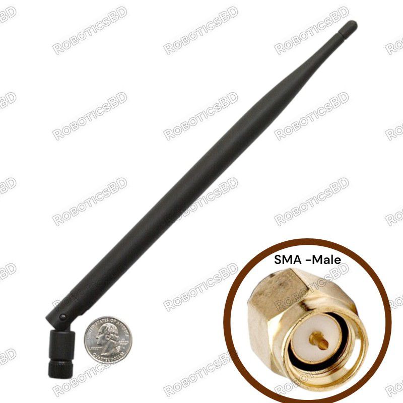 2.4GHz Duck Antenna SMA - 7.75 inch Male Robotics Bangladesh 2.4GHz Duck Antenna SMA - 7.75 inch Male Robotics Bangladesh