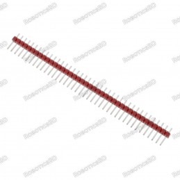 Male Pin Header Single Row 2.54mm Pitch - Red Robotics Bangladesh