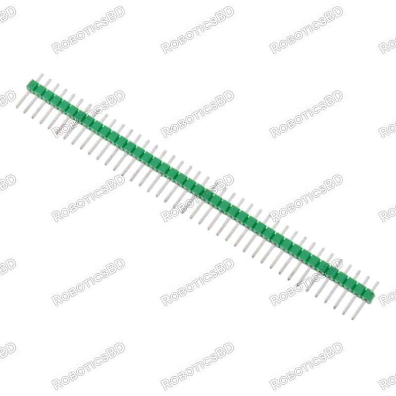 Male Pin Header Single Row 2.54mm Pitch - Green Robotics Bangladesh Male Pin Header Single Row 2.54mm Pitch - Green Robotics Bangladesh