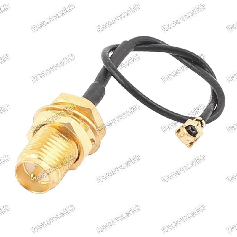 RP-SMA to U.FL Cable 150mm Adapter RF Cable Robotics Bangladesh RP-SMA to U.FL Cable 150mm Adapter RF Cable Robotics Bangladesh
