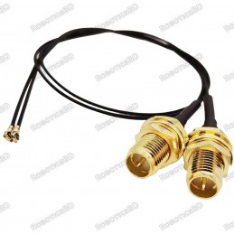 RP-SMA to U.FL Cable 150mm Adapter RF Cable Robotics Bangladesh