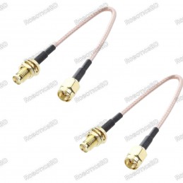 SMA Female to SMA Male - Interface Cable 250mm Robotics Bangladesh