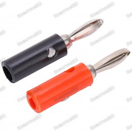 Banana Male Plug Connector - Black Robotics Bangladesh