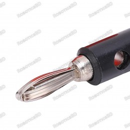Banana Male Plug Connector - Black Robotics Bangladesh