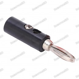 Banana Male Plug Connector - Black Robotics Bangladesh