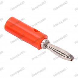 Banana Male Plug Connector - Red Robotics Bangladesh