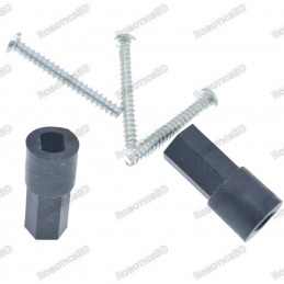 Mecanum Wheel TT Motor Shaft Coupler - 6mm Robotics Bangladesh