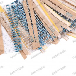 2.2k ohm 1/4w Carbon Film Resistor - Pack of 10 Robotics Bangladesh