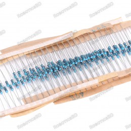 2.2k ohm 1/4w Carbon Film Resistor - Pack of 10 Robotics Bangladesh