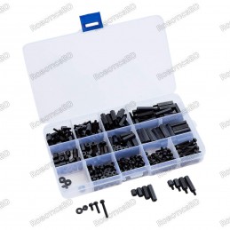 320pcs M3 Nylon Hex Spacer Standoff Mounting Hardware Assortment Kit Robotics Bangladesh