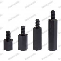 M3x15+6 Nylon Hex Spacer Standoff Male - Female Robotics Bangladesh