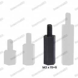 M3x15+6 Nylon Hex Spacer Standoff Male - Female Robotics Bangladesh