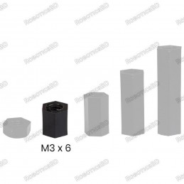 M3x6 Nylon Hex Spacer Standoff Female - Female Robotics Bangladesh