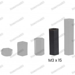 M3x15 Nylon Hex Spacer Standoff Female - Female Robotics Bangladesh