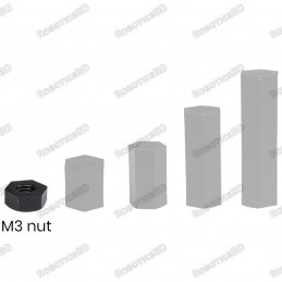 M3 Nuts Nylon Plastic Robotics Bangladesh