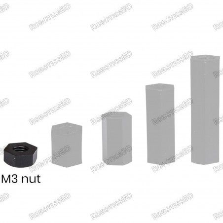 M3 Nuts Nylon Plastic Robotics Bangladesh