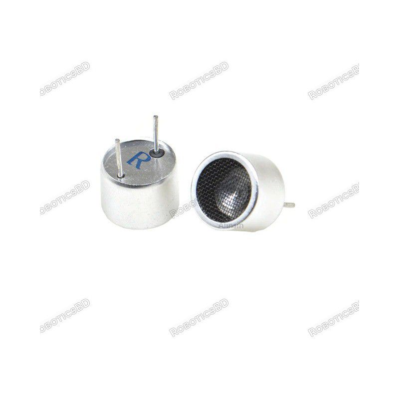 40KHZ 16mm Ultrasonic Sensor 40KHZ Receiver Transmitter R and T TCT40-16T/R Robotics Bangladesh 40KHZ 16mm Ultrasonic Sensor 40KHZ Receiver Transmitter R and T TCT40-16T/R Robotics Bangladesh