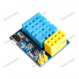 ESP8266 ESP-01 ESP-01S DHT11 Temperature and Humidity WiFi IOT Sensor Node Robotics Bangladesh