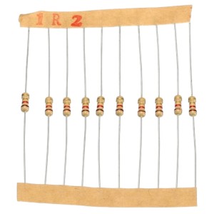 3.3 kOhm 1/4w Film Resistor - Pack of 10 Robotics Bangladesh