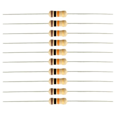 5.6 KOhm 1/4w Film Resistor - Pack of 10 Robotics Bangladesh