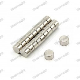 Neodymium Disc Magnet N35 - 5.95 x 2.95 mm Robotics Bangladesh