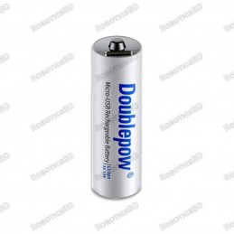 Doublepow 1.5V AA 2400mAh Battery - Type C USB Rechargeable Robotics Bangladesh