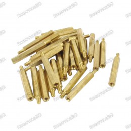 M3x10+6 Brass Hex Spacer Standoff Male - Female Robotics Bangladesh