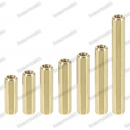 M3x15 Brass Spacer Standoff Female - Female Robotics Bangladesh