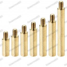 M3x10+6 Brass Hex Spacer Standoff Male - Female Robotics Bangladesh