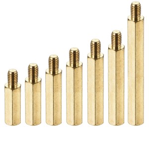 M3x25+6 Brass Hex Spacer Standoff Male - Female Robotics Bangladesh
