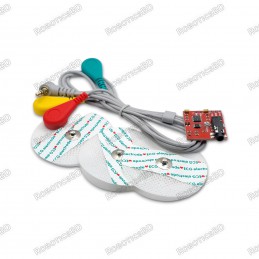 EMG Muscle Sensor With Cable And Electrodes Controller Detects Muscle Activity Robotics Bangladesh