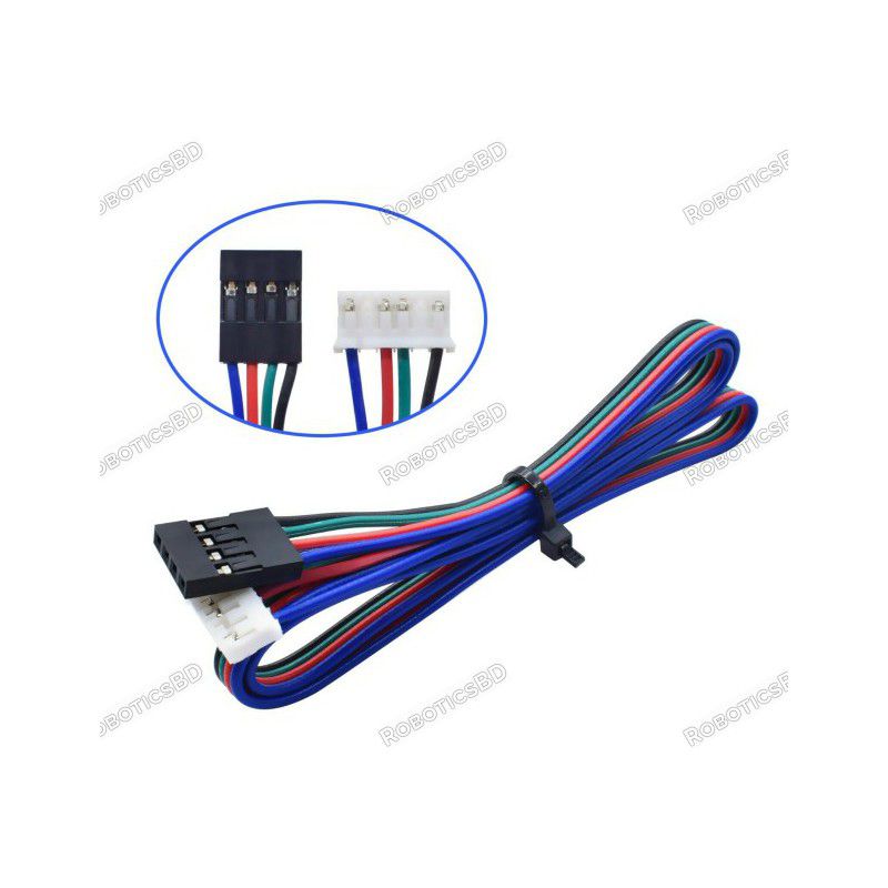 NEMA Stepper Motor Cable with Dupont Connector Pure Copper – 1 Meter Robotics Bangladesh NEMA Stepper Motor Cable with Dupont Connector Pure Copper – 1 Meter Robotics Bangladesh