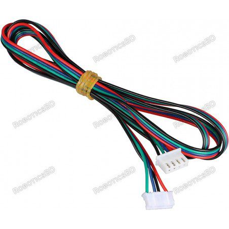 Stepper Motor Cable XH2.54 4Pin to PH2.0 6Pin – 1.5 Meter Robotics Bangladesh