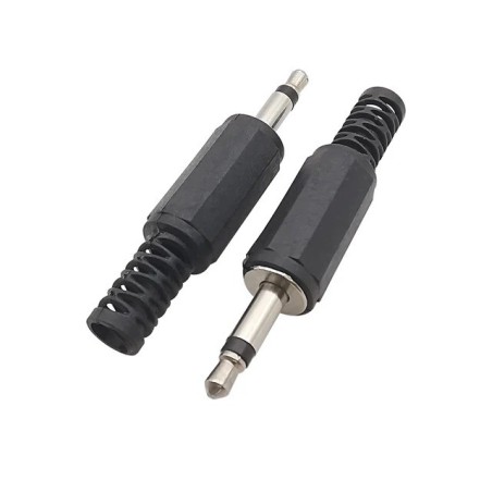 Audio Jack 3.5mm 1 Pole Stereo Male Plug Solderable Connector Robotics Bangladesh