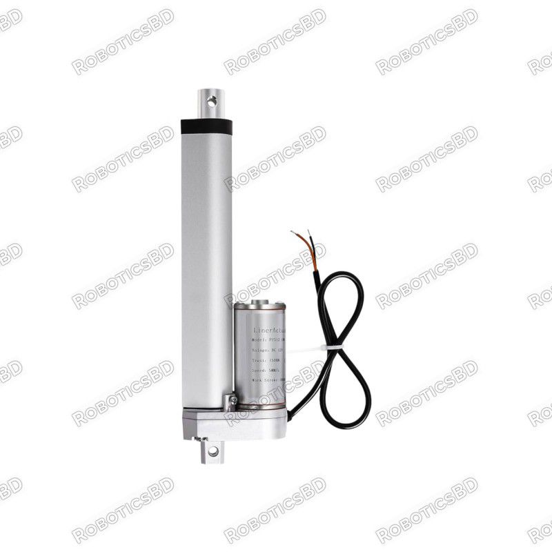 12V DC Long-Stroke Linear Actuator 100mm Robotics Bangladesh 12V DC Long-Stroke Linear Actuator 100mm Robotics Bangladesh