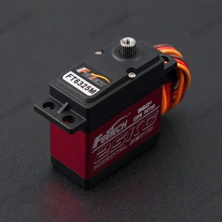 High Torque Waterproof Digital Servo with Magnetic Encoder (25KG, 360°, IP54) Robotics Bangladesh